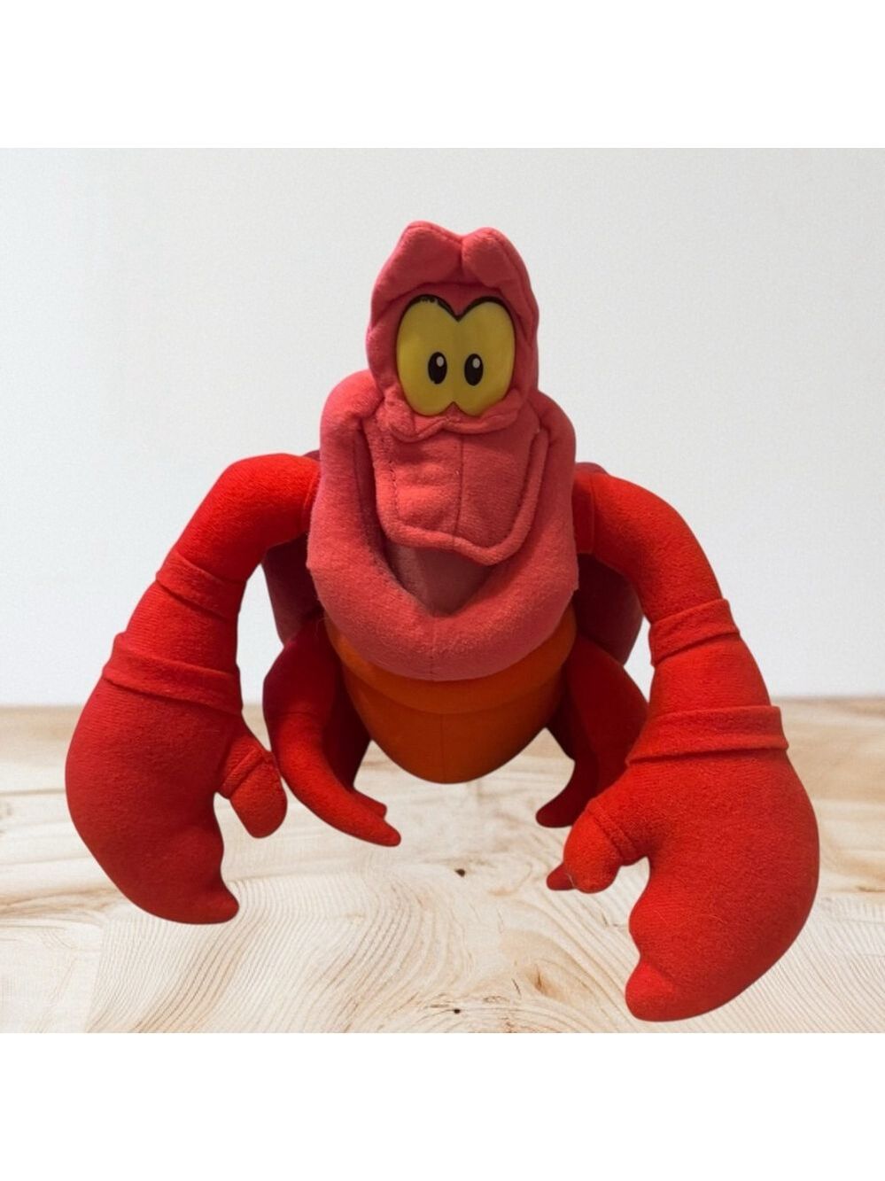 Vintage Disney Sebastian Crab Plush Toy 9 Inches